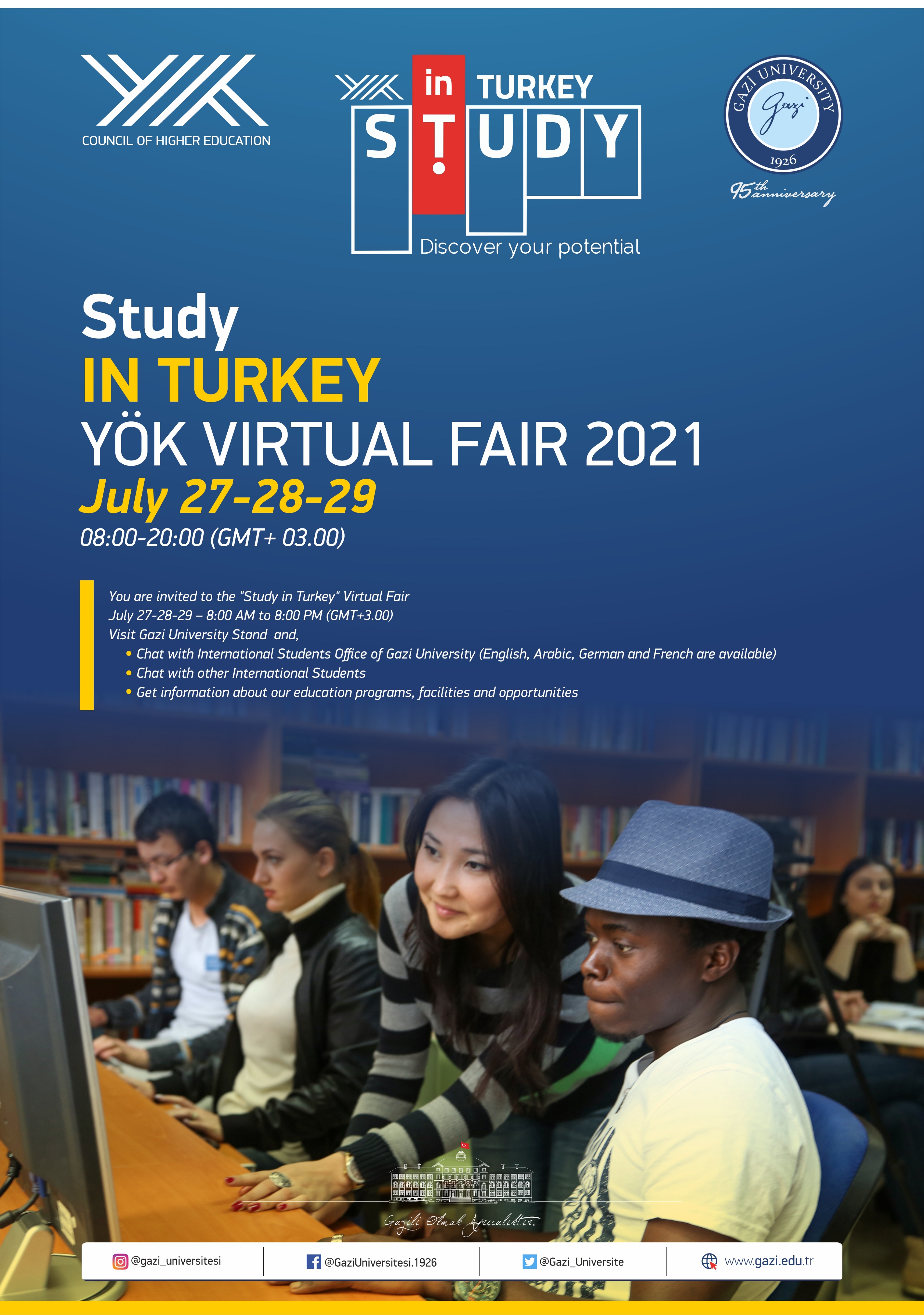 Study in Turkey YÖK Virtual Fair 2021